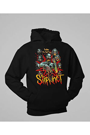 Slipknot Baskılı Unisex Oversize Müzik Grubu Hoodie