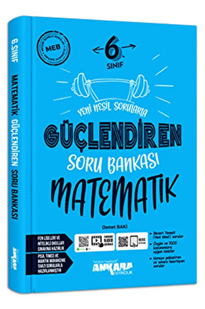 Ankara Yayıncılık 6. Sınıf Matematik Güçlendiren Soru Bankası
