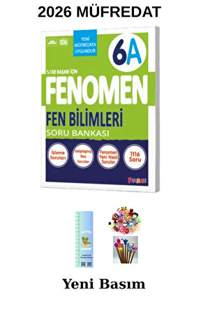 Fenomen 6. Sınıf FEN BİLİMLERİ ( A ) SORU BANKASI Maarif Mdeli (Tırtıl A.+Kalem B.)2026 Yeni Ürün