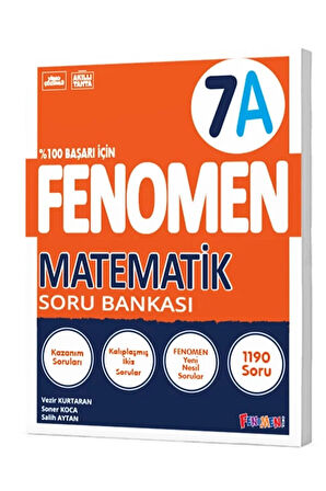 2024-2025 Müfredat Yeni Nesil 7.Sınıf A Serisi Matematik Soru Bankası