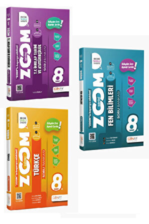 Günay Yayınları 8. Sınıf Zoom Fen + Türkçe + İnkılap 3 lü set