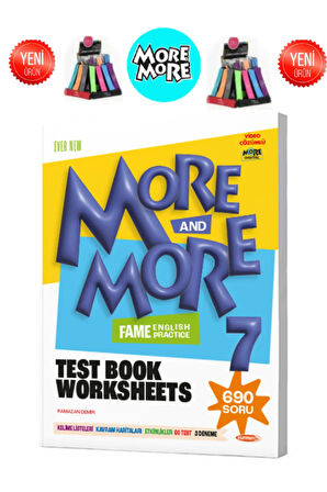 7.Sınıf More&More 7.Sınıf Fenomen Test Book Worksheets 690 Soru+Kalemlik(Yeni Ürün)