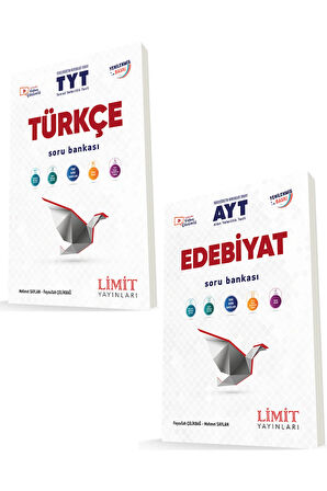 LİMİT LİMİT TYT TÜRKÇE ve AYT EDEBİYAT SORU BANKASI (2 Kitap)