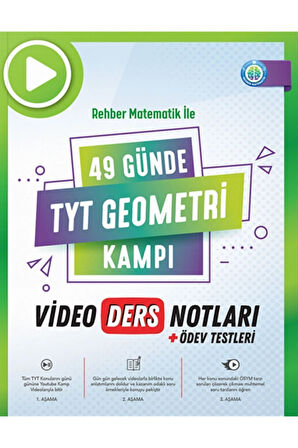 Rehber Matematik 49 Günde TYT Geometri Video Ders Notları 2024 Tayfa