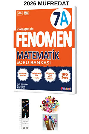 Fenomen 7. Sınıf A-B Matematik Soru Bankası ( 2KİTAP )2026 MÜFREDAT(UZAY A.+ KALEM B.)YENİ ÜRÜN