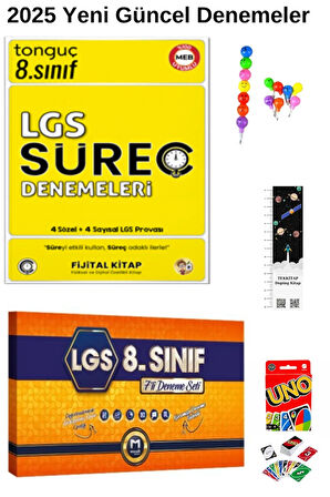 Tonguç Süreç Denemeleri + Mozaik Genel 7 li Deneme 2 KİTAP ( UNO + EMOJİ+ UZAY, A)2025