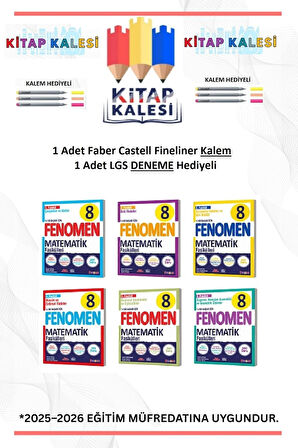 Fenomen Yayınları 8. Sınıf Fasikül Set Matematik 2025 Güncel Baskı