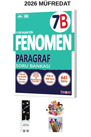 Fenomen 7. Sınıf B Paragraf Soru Bankası 2026 MÜFREDAT(UZAY A.+ KALEM B.)YENİ ÜRÜN