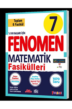 FENOMEN YAYINCILIK 7.Sınıf Matematik Fasikül Seti (1-2-3-4-5-6. Sayılar)