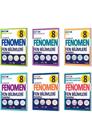 Fenomen 8.sınıf Fen Bilimleri Fasikülleri 6 Fasikül Soru Bankası Full Yeni Kapak