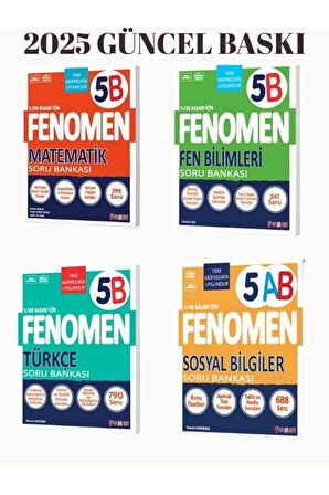 Fenomen yayınları 5.sınıf B SERİSİ