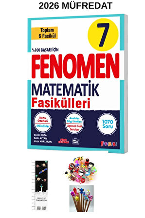 Fenomen 7. Sınıf Matematik FASİKÜLLERİ SETİ ( 6 KİTAPÇIK )YENİ ÜRÜN(UZAY A.+ KALEM B.)2026 MÜFREDAT