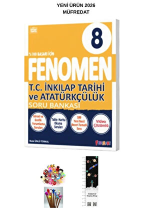 Fenomen 8. Sınıf İnkilap Tarihi Soru Bankası 2026 MÜFREDAT (UZAY A.+KALEM B)YENİ
