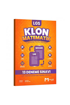 Mozaik 8. Sınıf LGS Matematik Klon 13 Deneme Ayraç Hediye