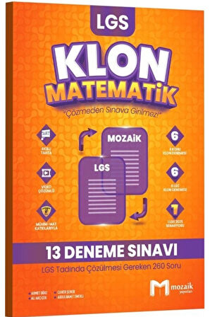 Mozaik Yayınları Mozaik 8. Sınıf LGS Matematik 13'Lü Klon Branş Deneme