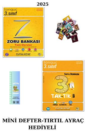 Tonguç 3. Sınıf Tüm Dersler Zoru Bankası + Taktikli TD. Kitabı (2 Kitap)(Mini D.+Tırtıl Ayraç)