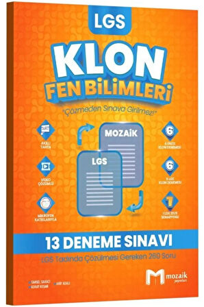 Mozaik Yayınları Mozaik 8. Sınıf LGS Fen Bilimleri Klon 13'lü Branş Deneme