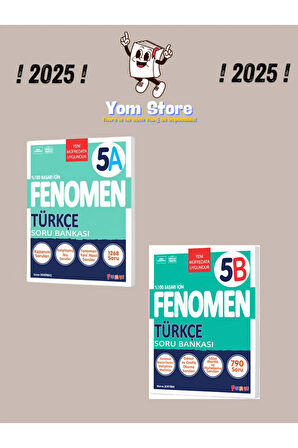 5. Sınıf Türkçe (A) + Türkçe (B) SET Soru Bankaları 2025