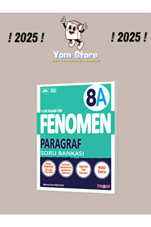 8. Sınıf Paragraf (A) Soru Bankası 2025