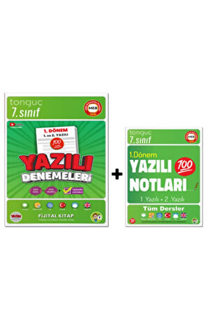 7. Sınıf 1. Dönem Yazılı Denemeleri ve Yazılı Notları - Tonguç Yayınları
