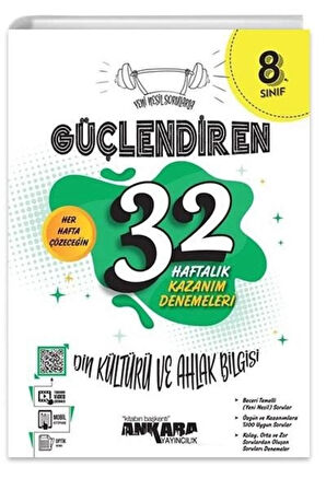 8. Sınıf Din Kültürü 32 Haftalık Kazanım Denemeler Ankara Yayınları