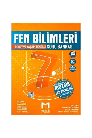 Mozaik Yayınları 7. Sınıf Fen Bilimleri Soru Bankası Ayraç Hediye
