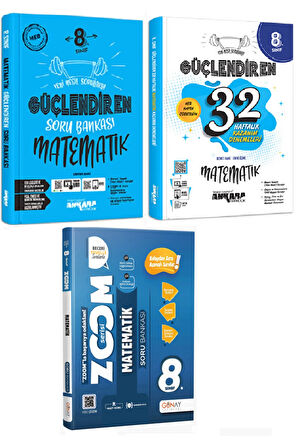 Zoom Matematik + Ankara 8. Sınıf Matematik S.B. + Matematik 32 Hafta Deneme