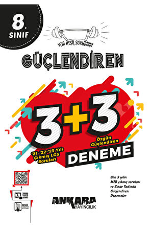8. Sınıf Güçlendiren 3+3 Deneme (Çıkmış Sorularla '3' Deneme)