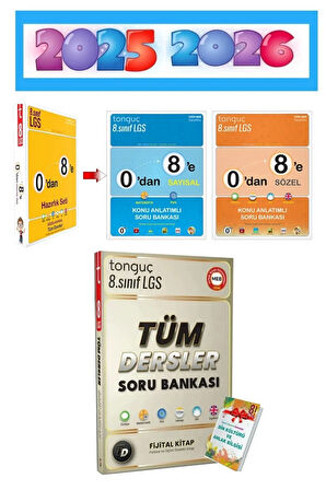 0'dan 8'e Hazırlık Seti + Tüm Dersler Soru Bankası
