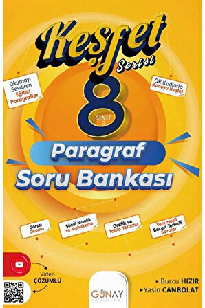 LGS 8. Sınıf Keşfet Serisi Paragraf Soru Bankası / Burcu Hızır / Günay Yayınları / 9786258331356