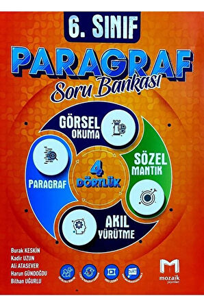 6. Sınıf Paragraf Soru Bankası / Kolektif / Mozaik Yayınları / 9786257870375