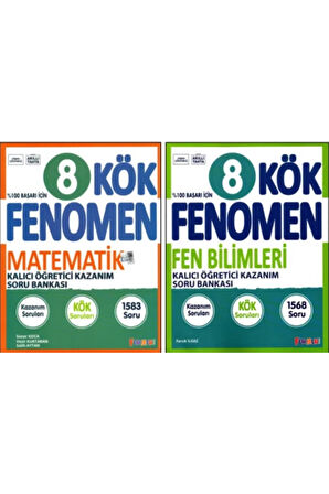 Fenomen 8. Sınıf Lgs Matematik Kök Fen Bilimleri Kök Soru Bankası 2 Kitap