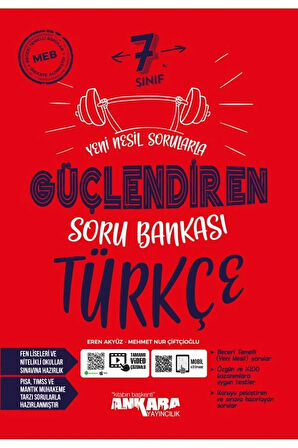 7. Sınıf Türkçe Güçlendiren Soru Bankası 2023-24 Dönemi
