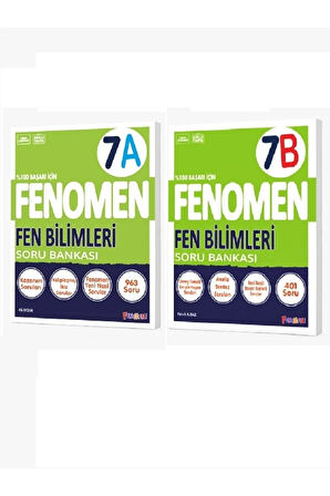 7. Sınıf Fen Bilimleri (A) - Fen Bilimleri (B) Soru Bankası Seti (2 Kitap)