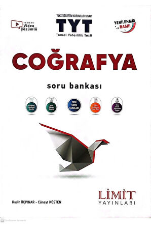 LİMİT YAYINLARI TYT COĞRAFYA SORU BANKASI 2024 BASKI