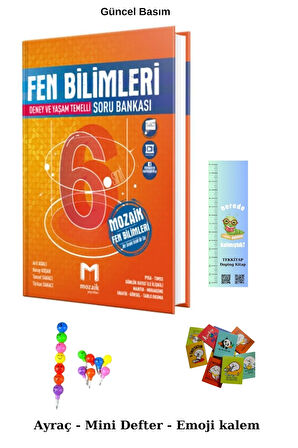Mozaik 6. Sınıf Fen Bilimleri Soru Bankası 2025 ( EMOJİ - MİNİ DEFTER-TIRTIL A.)