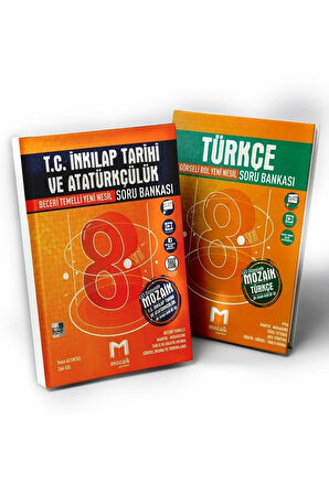 Mozaik 8. Sınıf Lgs Inkılap Tarihi Ve Atatürkçülük & Türkçe Soru Bankası Seti 2022