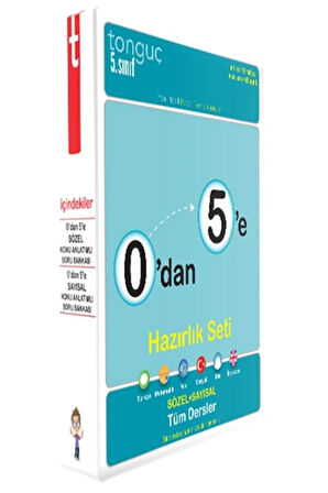 5 Sınıf 0dan 5e Hazırlık Seti Sözel+sayısal Tüm Dersler