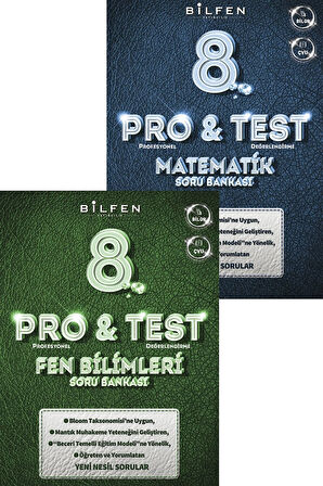 8. Sınıf Protest Fen Bilimleri Matematik Soru Bankaları