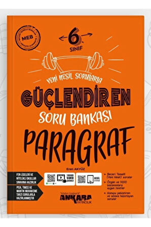 Ankara Yayıncılık 6. Sınıf Güçlendiren Paragraf Soru Bankası (YENİ BASIM)