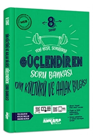 Ankara 8.sınıf Güçlendiren Din Kültürü Ve Ahlak Bilgisi Soru Bankası (2021)