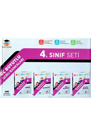4. Sınıf Tüm Dersler Üç Boyutlu Soru Bankası Seti