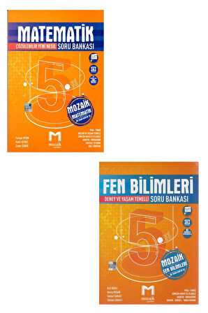 5. Sınıf Matematik + Fen Bilimleri Soru Bankası 2 Li Seti Yeni 2021