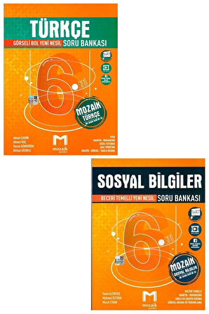 6.sınıf Türkçe + 6.sınıf Sosyal Bilgiler Soru Bankası 2 Li Set