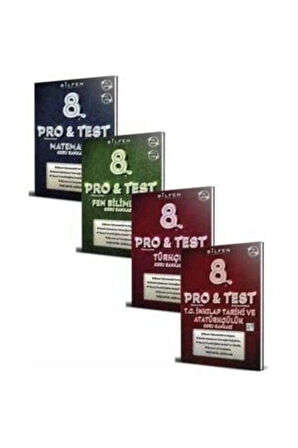 Bilfen Bilimleri 8 Sınıf Protest Soru Bankası 4 Lü