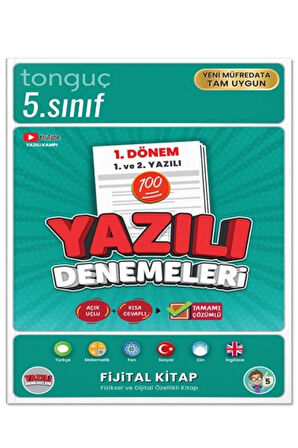 5. Sınıf Yazılı Denemeleri 1. Dönem 1 ve 2. Yazılı - Tonguç Yayınları