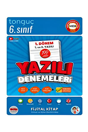Tonguç 6. Sınıf Yazılı Denemeleri 1. Dönem 1 Ve 2. Yazılı