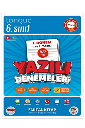 6. Sınıf 1. Dönem Yazılı Denemeleri ve Yazılı Notları - Tonguç Yayınları