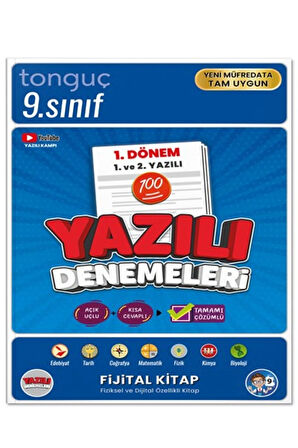 9. Sınıf 1. Dönem Yazılı Denemeleri ve Yazılı Notları - Tonguç Yayınları