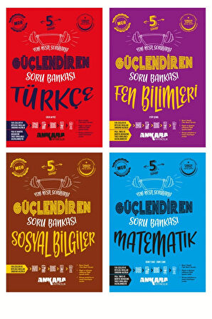 2025 Basım 5 Sınıf Tüm Dersler Güçlendiren Soru Bankası Set 4 Kitap 2025
